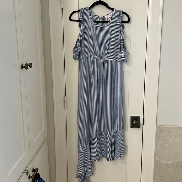 Maternity striped dress - Picture 1 of 4